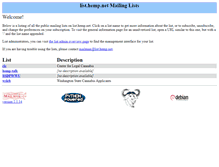 Tablet Screenshot of list.hemp.net